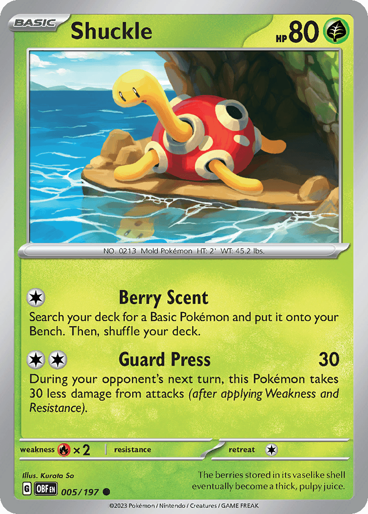 Shuckle 5 — Scarlet & Violet: Obsidian Flames