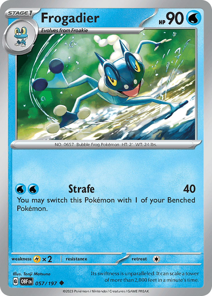 Frogadier 57 — Scarlet & Violet: Obsidian Flames