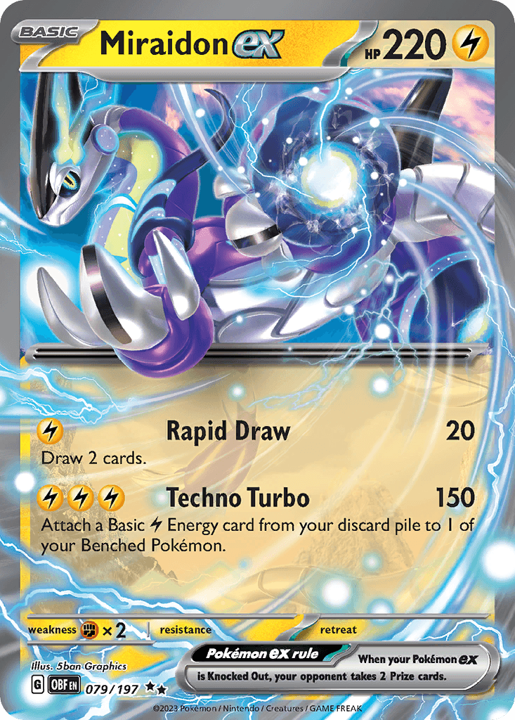 Miraidon ex 79 — Scarlet & Violet: Obsidian Flames
