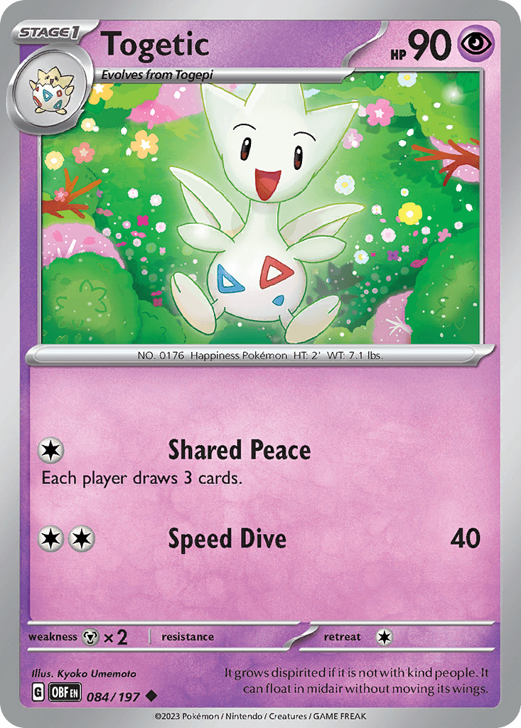 Togetic 84 — Scarlet & Violet: Obsidian Flames