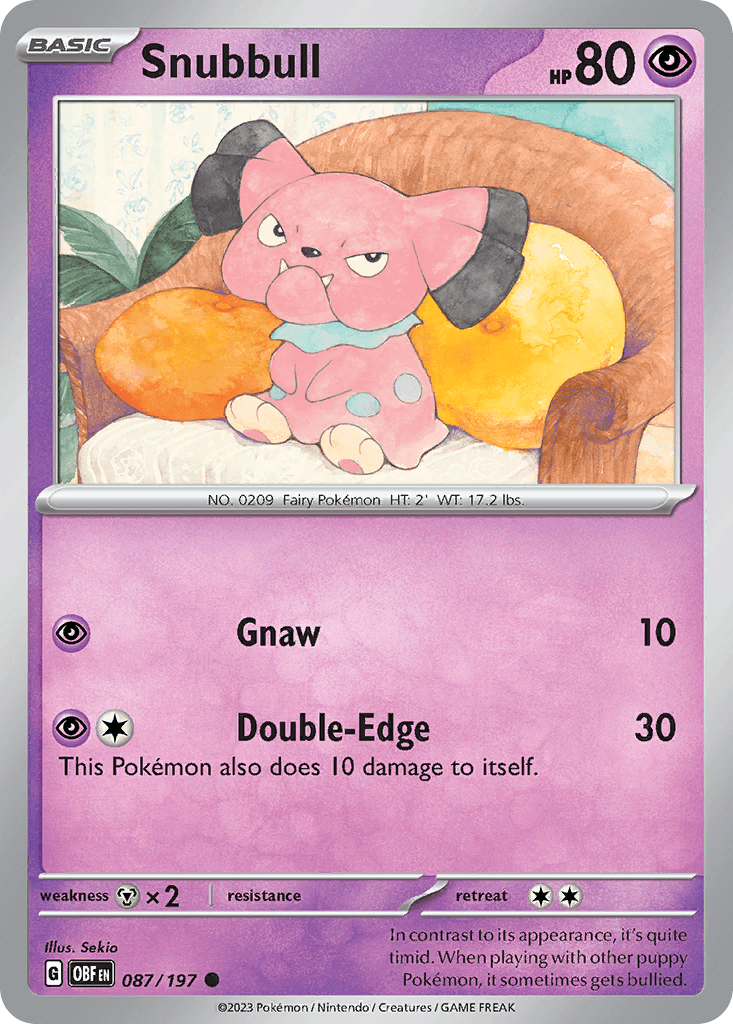 Snubbull 87 — Scarlet & Violet: Obsidian Flames