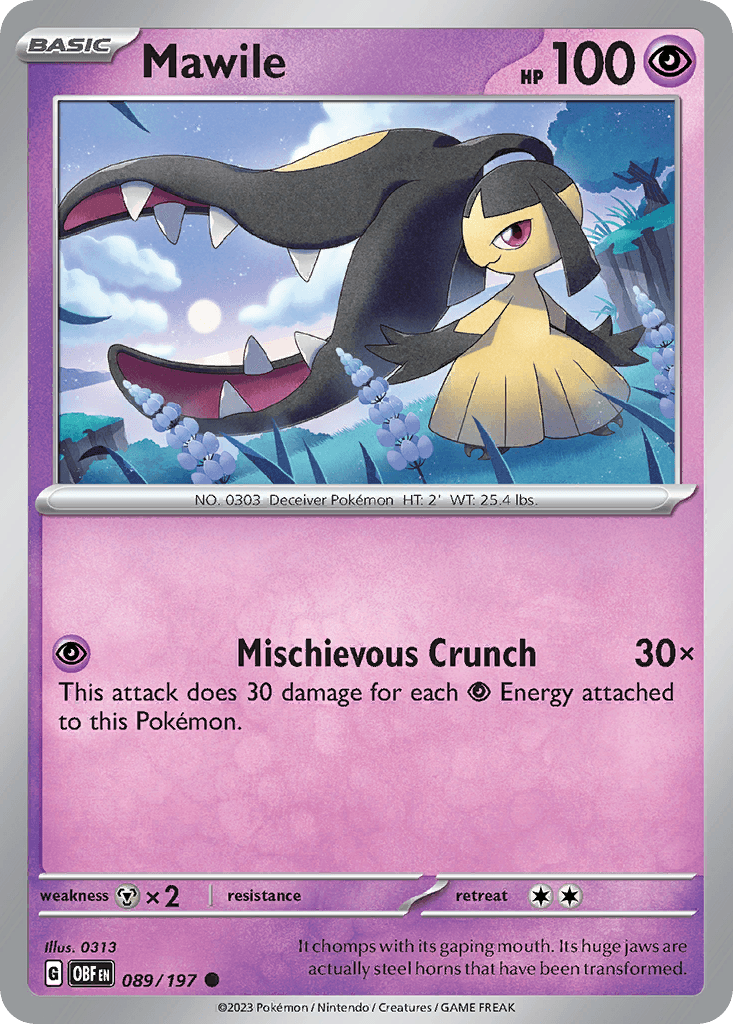 Mawile 89 — Scarlet & Violet: Obsidian Flames