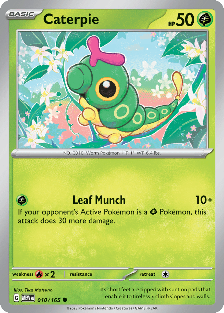 Caterpie 10 — Scarlet & Violet: Pokémon 151