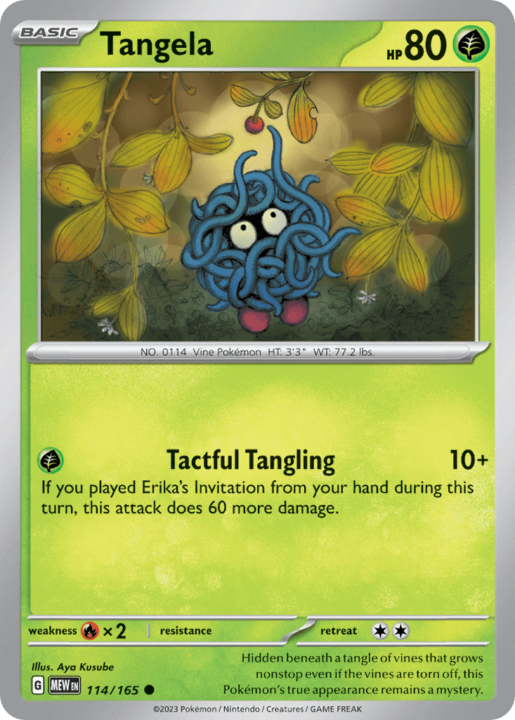 Tangela 114 — Scarlet & Violet: Pokémon 151