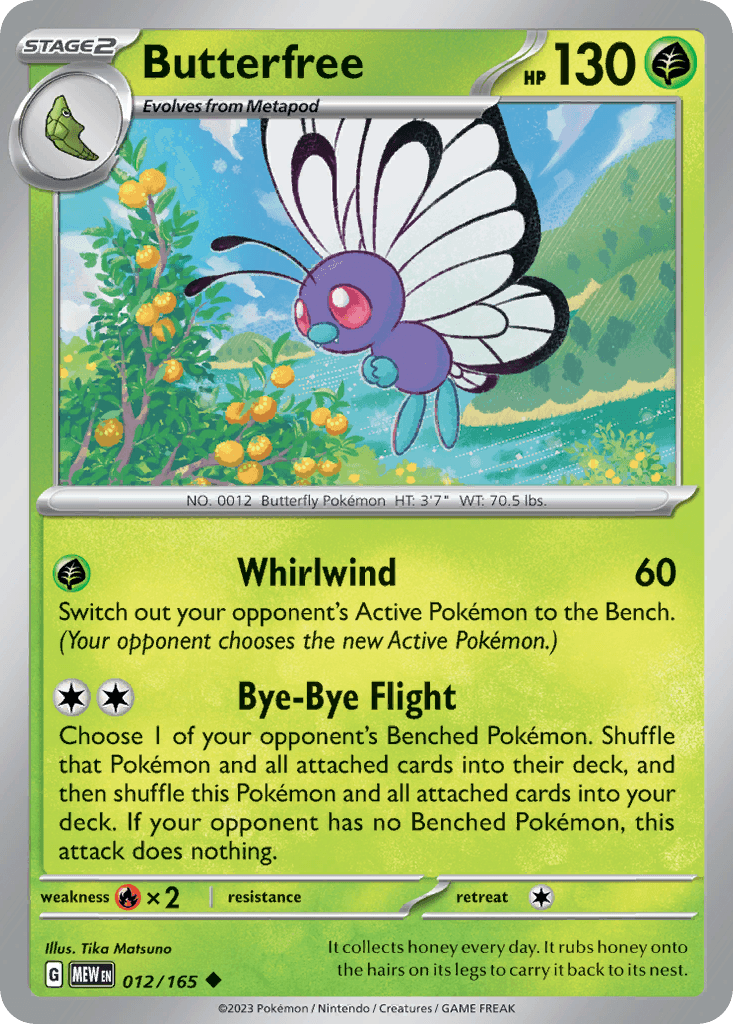 Butterfree 12 — Scarlet & Violet: Pokémon 151