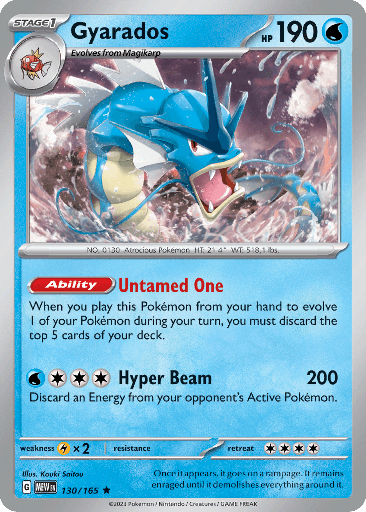 Gyarados 130 — Scarlet & Violet: Pokémon 151