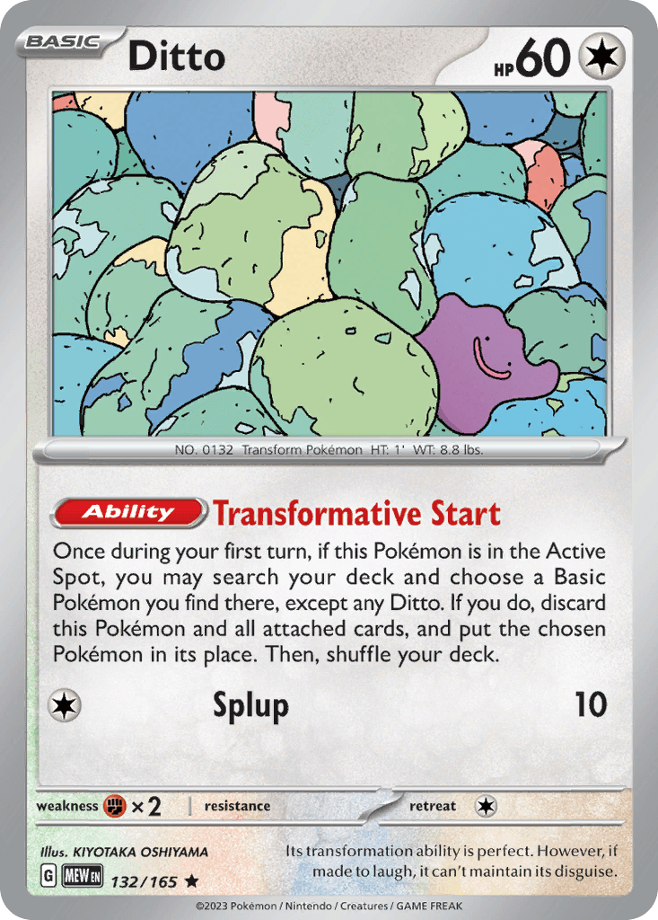 Ditto 132 — Scarlet & Violet: Pokémon 151