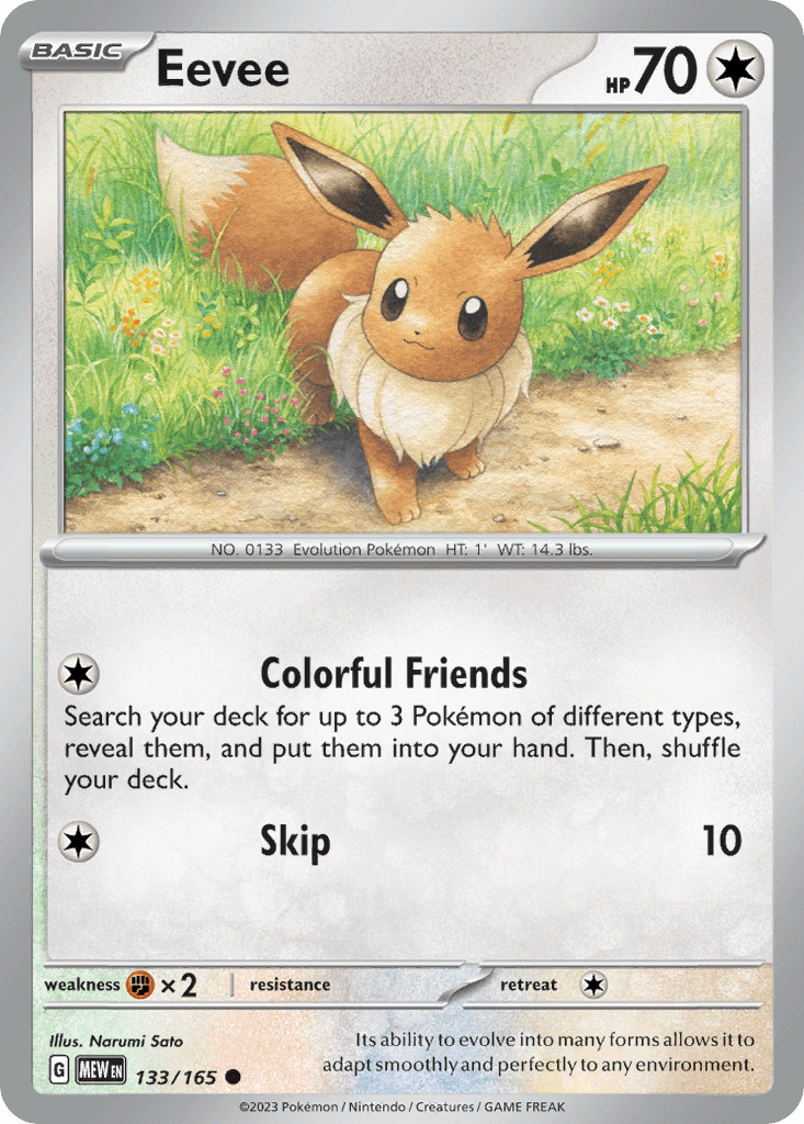 Eevee 133 — Scarlet & Violet: Pokémon 151