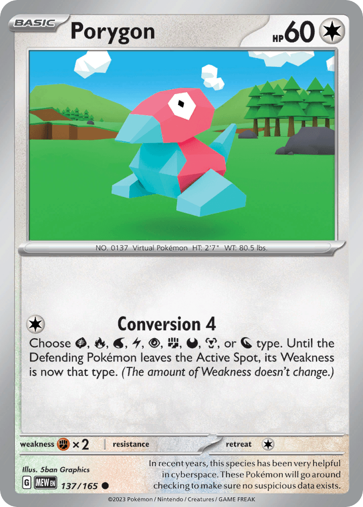 Porygon 137 — Scarlet & Violet: Pokémon 151