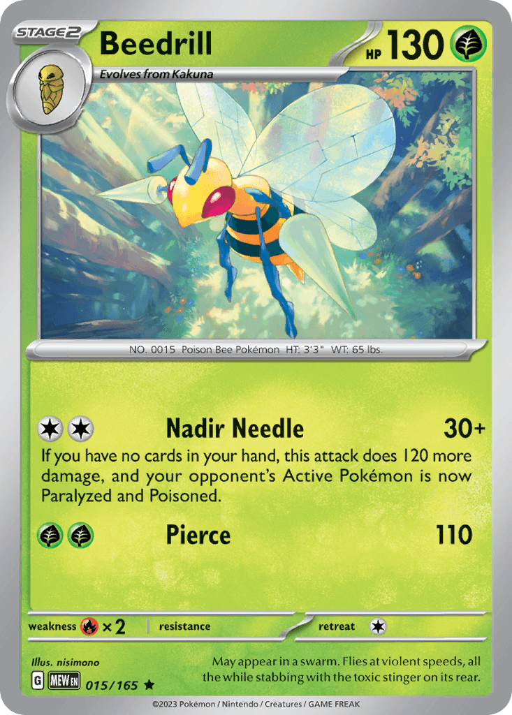 Beedrill 15 — Scarlet & Violet: Pokémon 151
