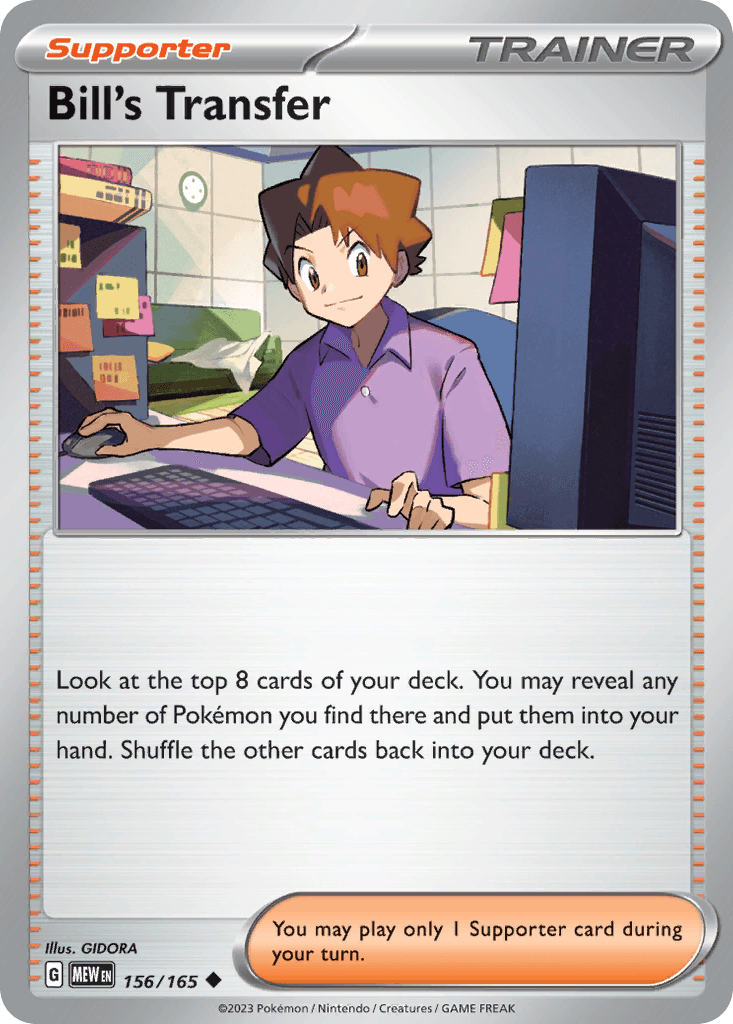 Bill's Transfer 156 — Scarlet & Violet: Pokémon 151