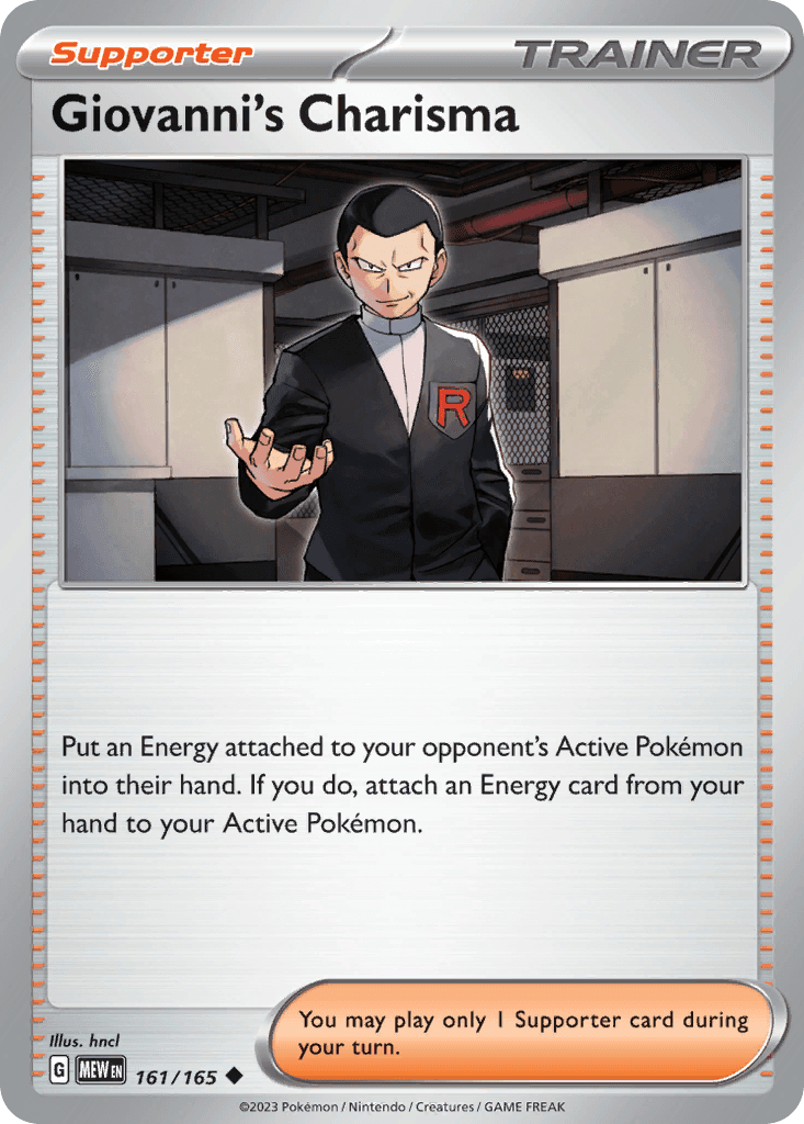 Giovanni's Charisma 161 — Scarlet & Violet: Pokémon 151