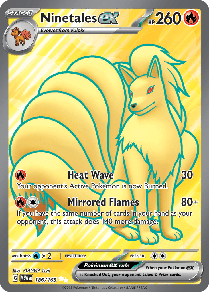 Ninetales ex 186 — Scarlet & Violet: Pokémon 151