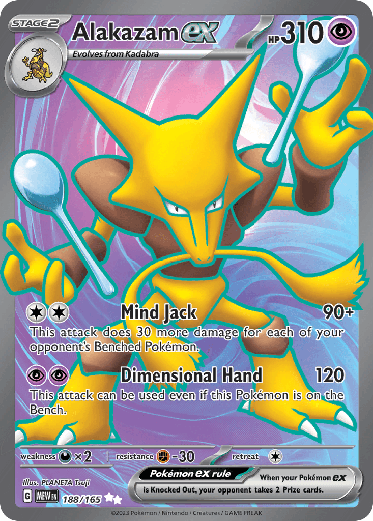 Alakazam ex 188 — Scarlet & Violet: Pokémon 151