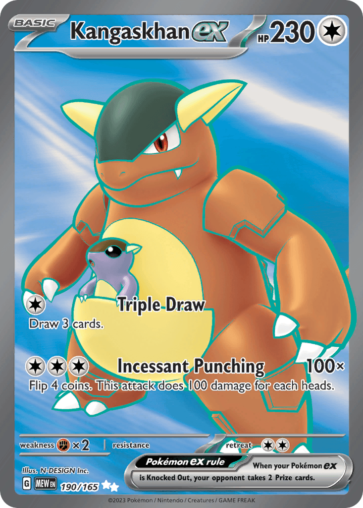 Kangaskhan ex 190 — Scarlet & Violet: Pokémon 151