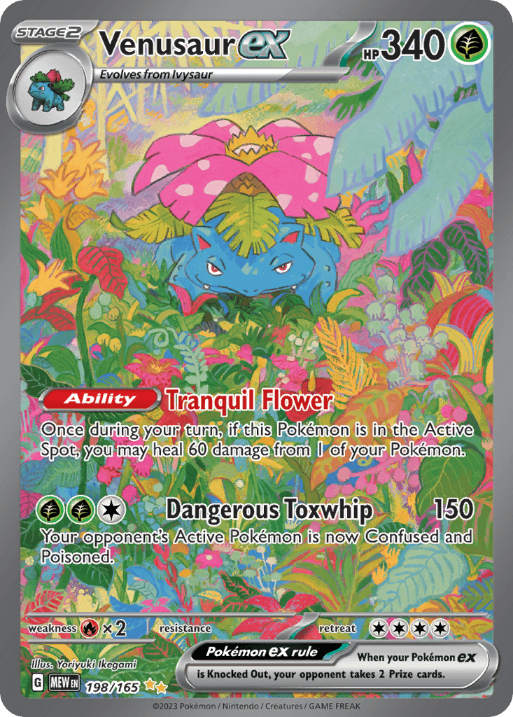 Venusaur ex 198 — Scarlet & Violet: Pokémon 151