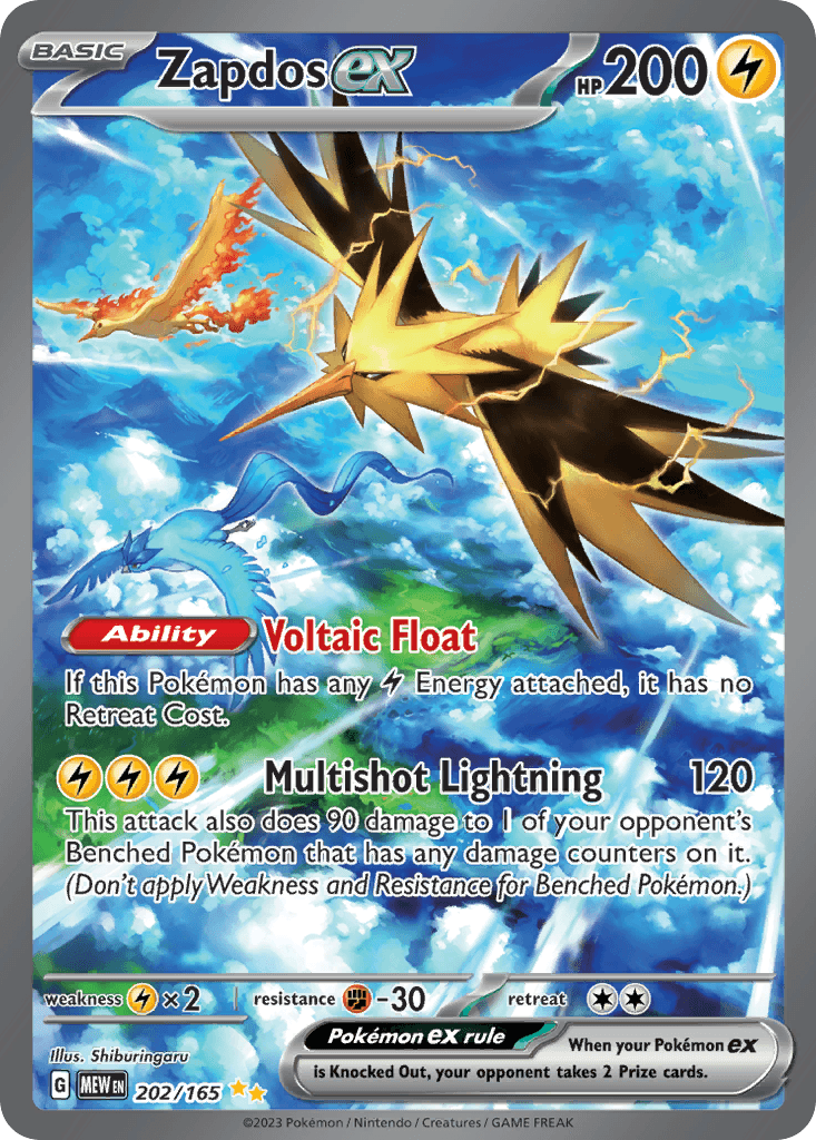 Zapdos ex 202 — Scarlet & Violet: Pokémon 151