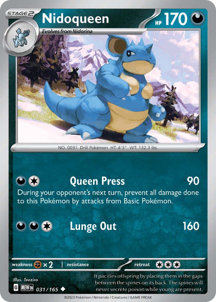 Nidoqueen 31 — Scarlet & Violet: Pokémon 151