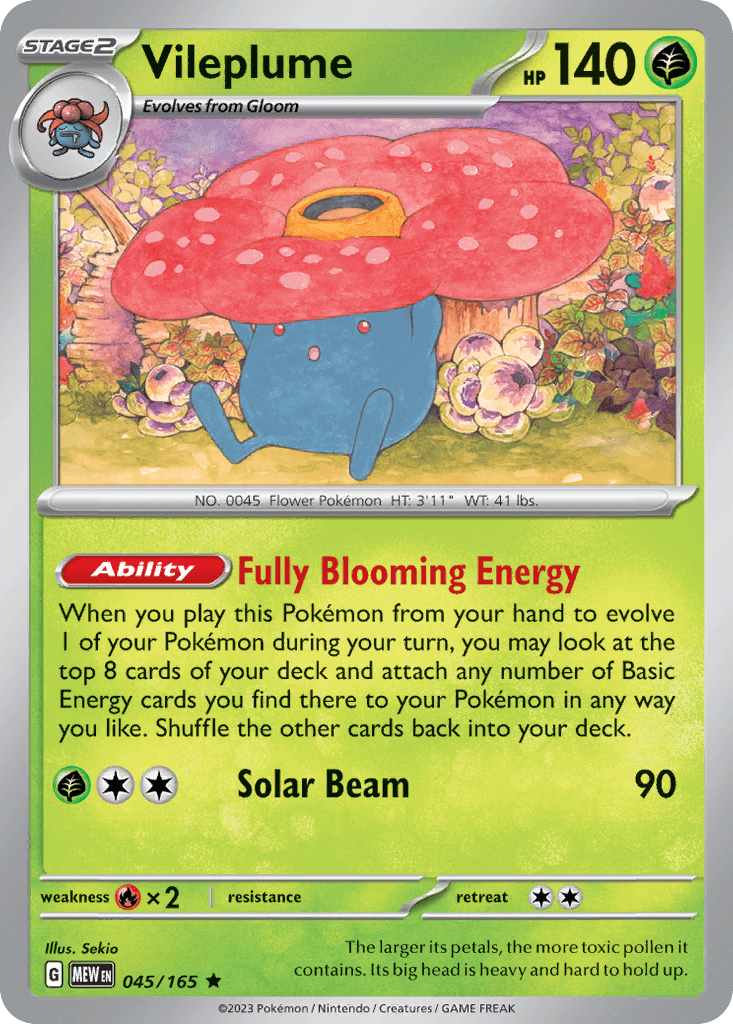Vileplume 45 — Scarlet & Violet: Pokémon 151