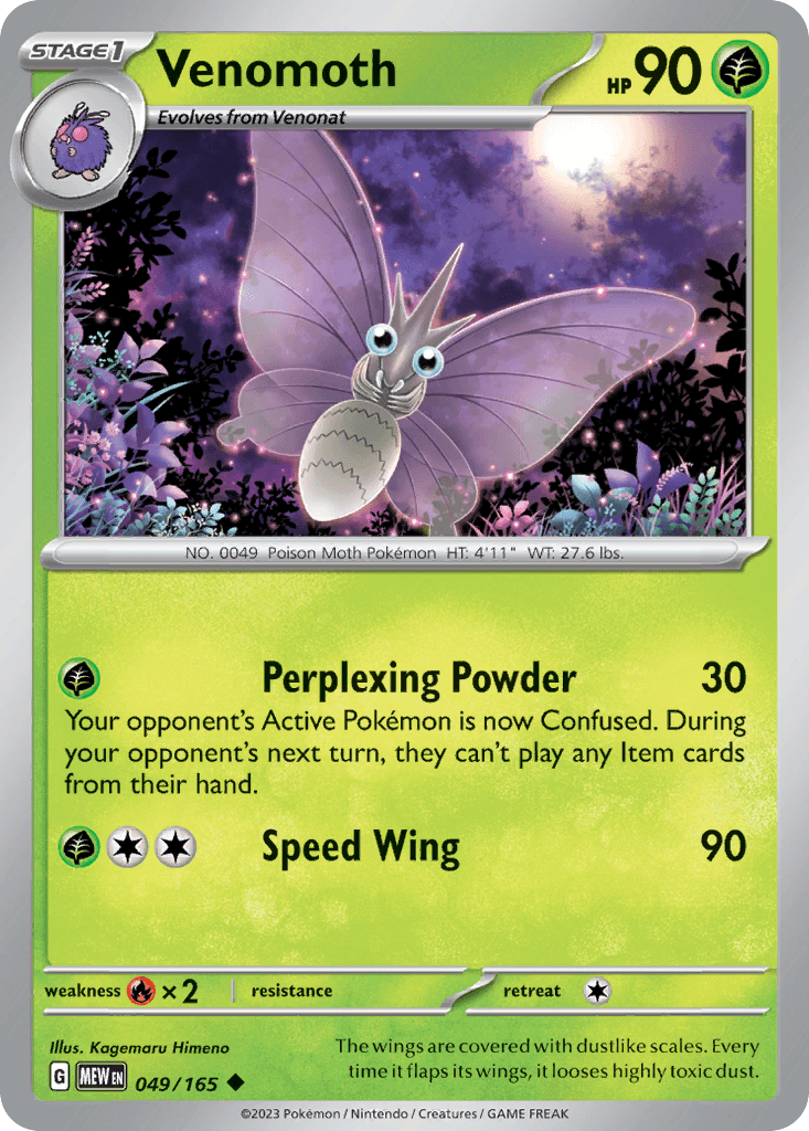 Venomoth 49 — Scarlet & Violet: Pokémon 151