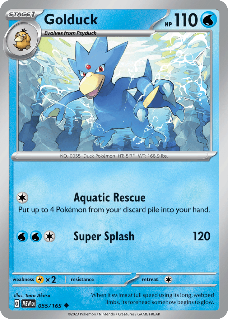 Golduck 55 — Scarlet & Violet: Pokémon 151