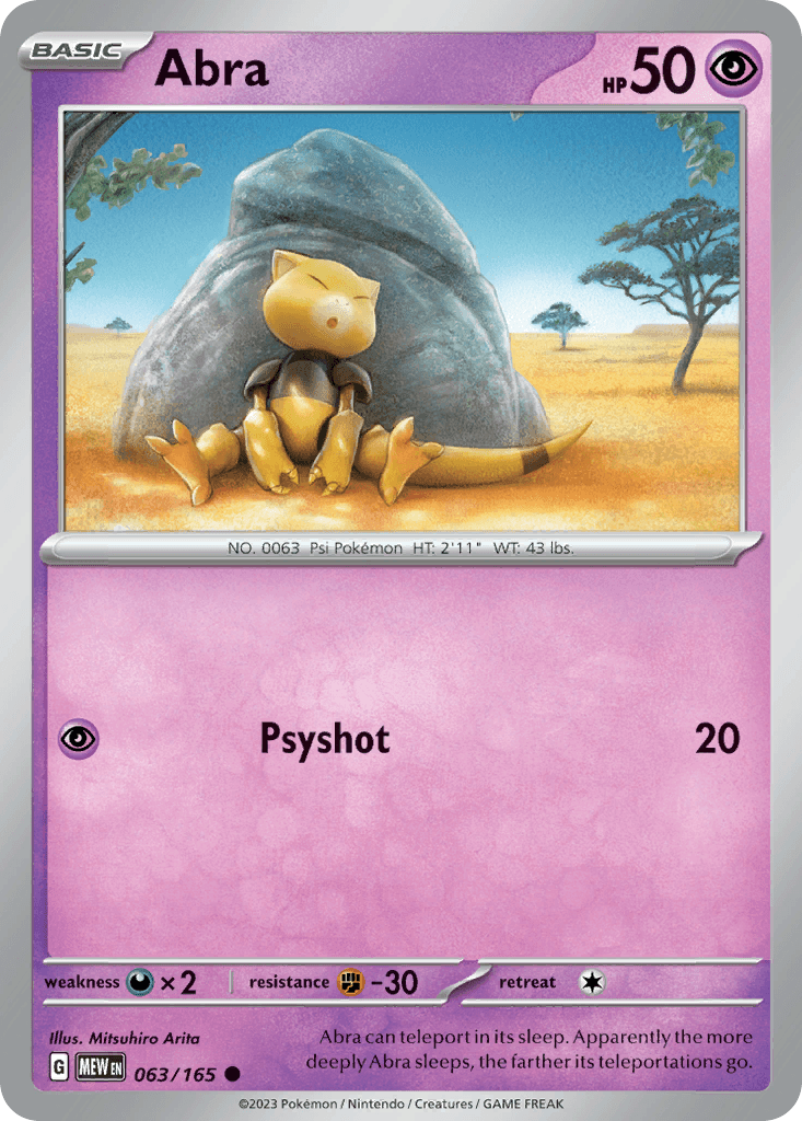 Abra 63 — Scarlet & Violet: Pokémon 151