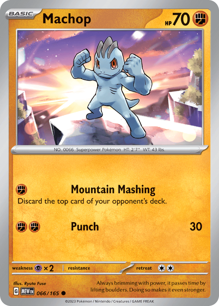 Machop 66 — Scarlet & Violet: Pokémon 151