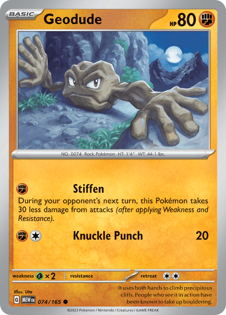 Geodude 74 — Scarlet & Violet: Pokémon 151