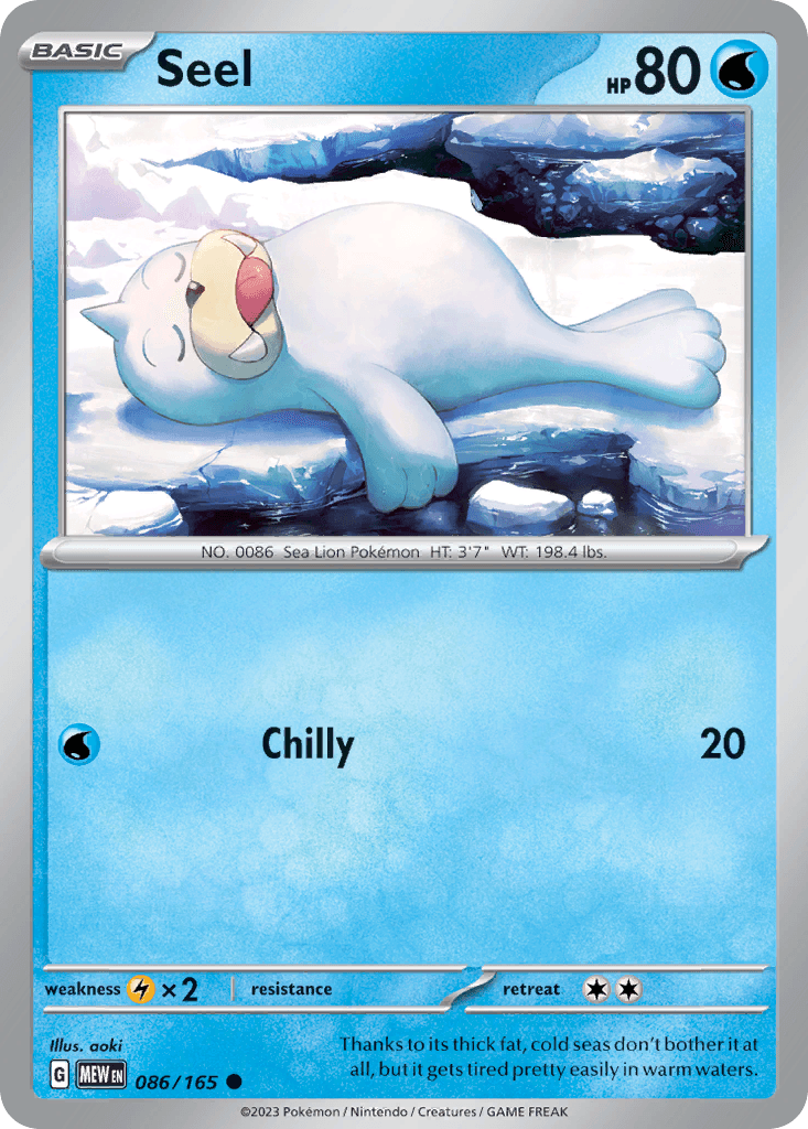 Seel 86 — Scarlet & Violet: Pokémon 151