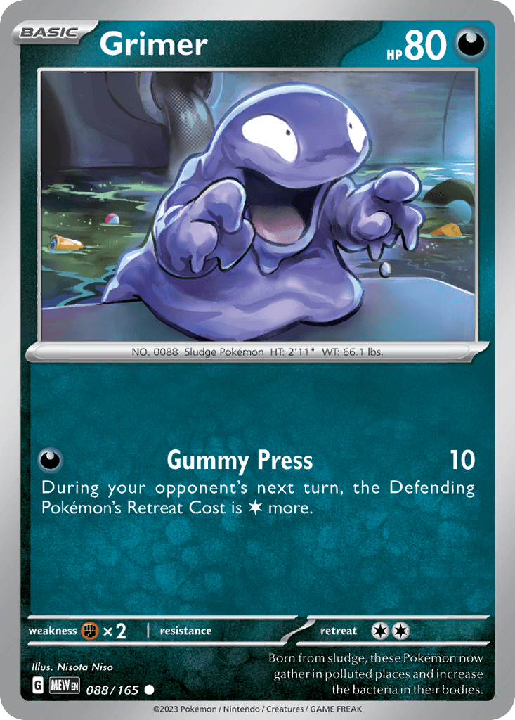 Grimer 88 — Scarlet & Violet: Pokémon 151