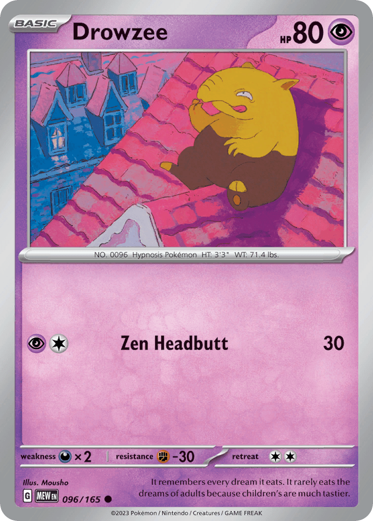 Drowzee 96 — Scarlet & Violet: Pokémon 151