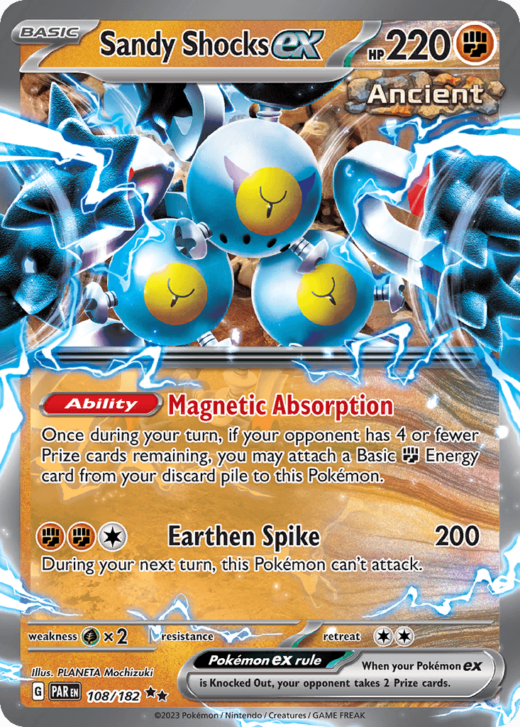 Sandy Shocks ex 108 — Scarlet & Violet: Paradox Rift