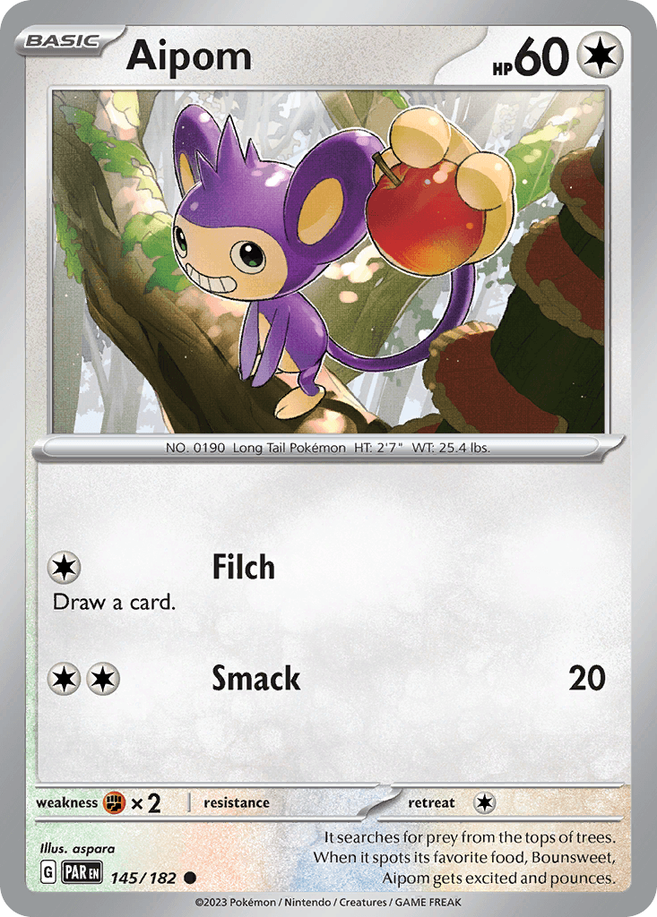 Aipom 145 — Scarlet & Violet: Paradox Rift