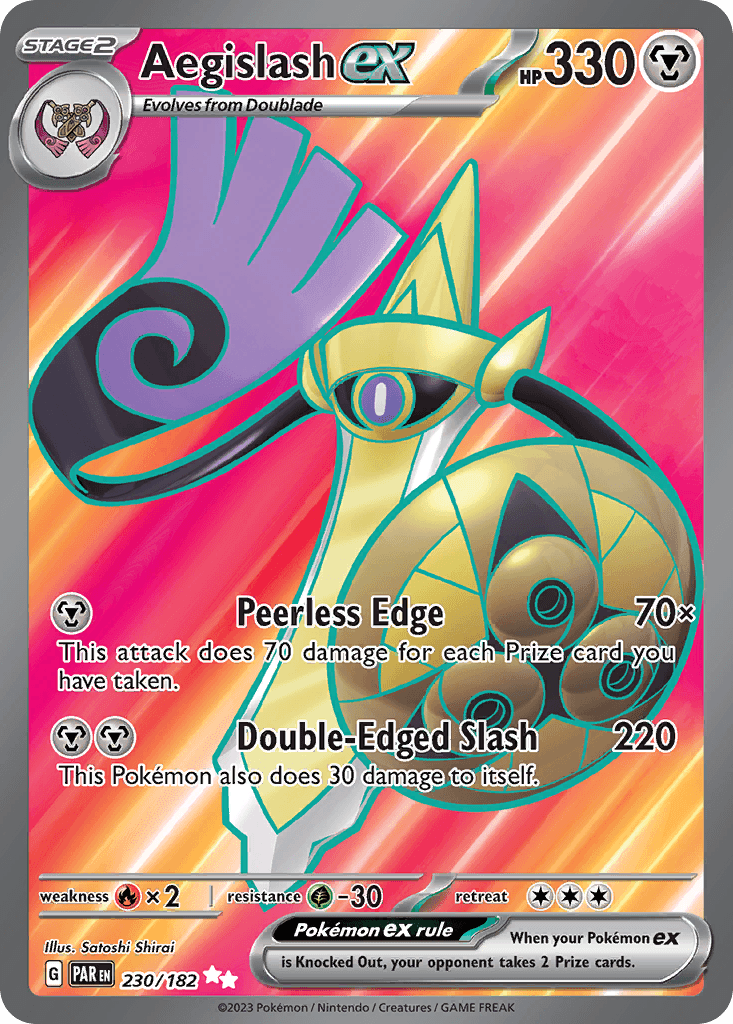 Aegislash ex 230 — Scarlet & Violet: Paradox Rift