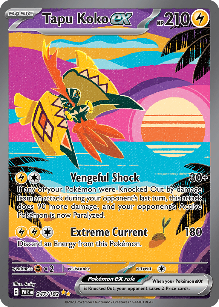 Tapu Koko ex 247 — Scarlet & Violet: Paradox Rift