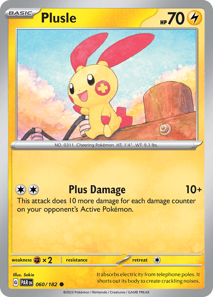 Plusle 60 — Scarlet & Violet: Paradox Rift