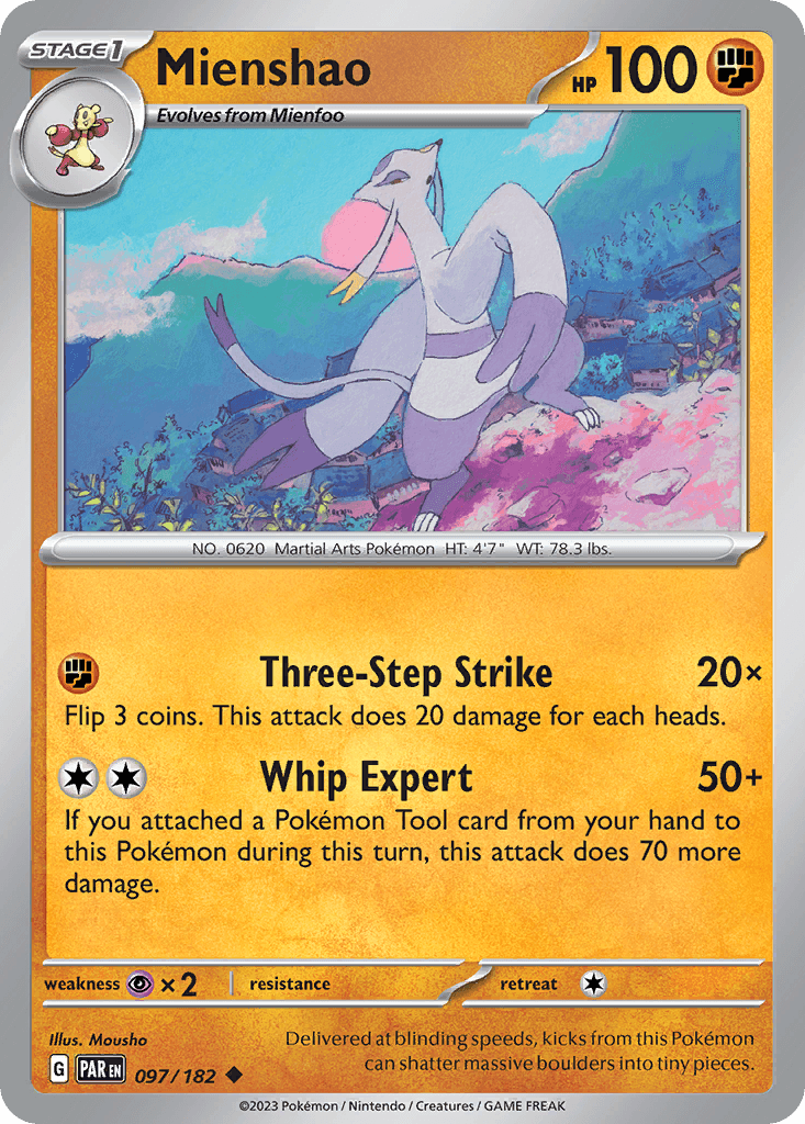 Mienshao 97 — Scarlet & Violet: Paradox Rift