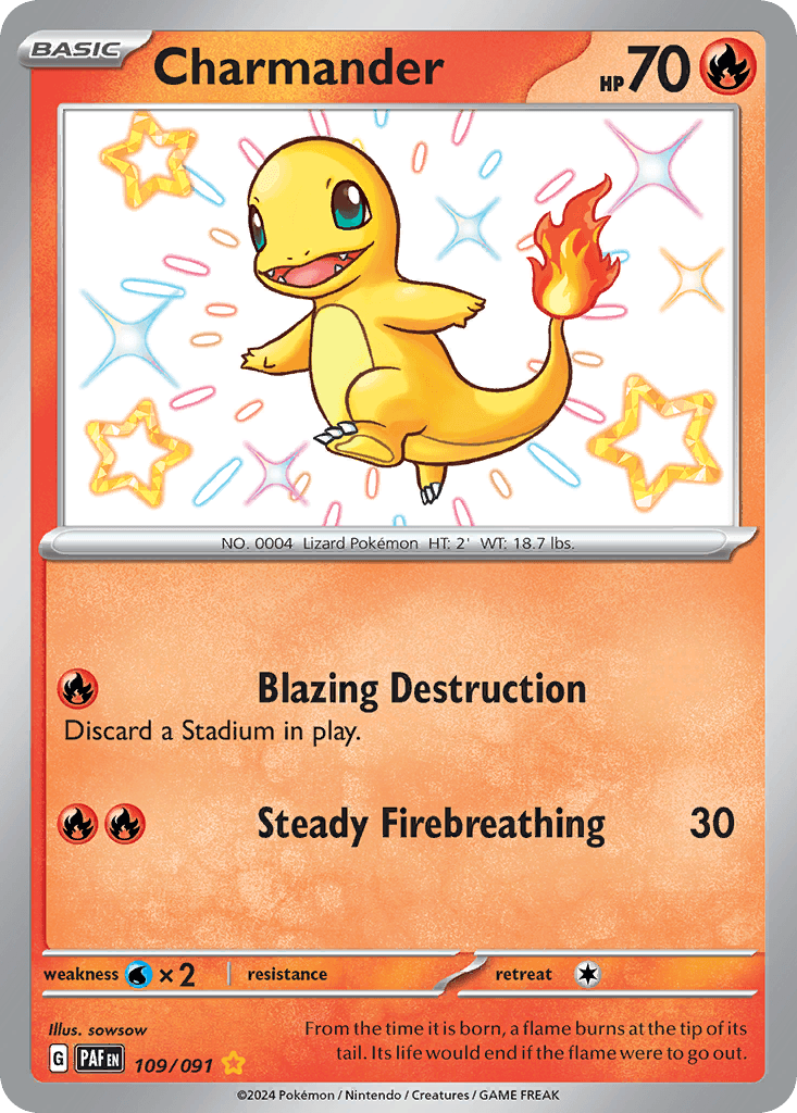Charmander 109 — Scarlet & Violet: Paldean Fates