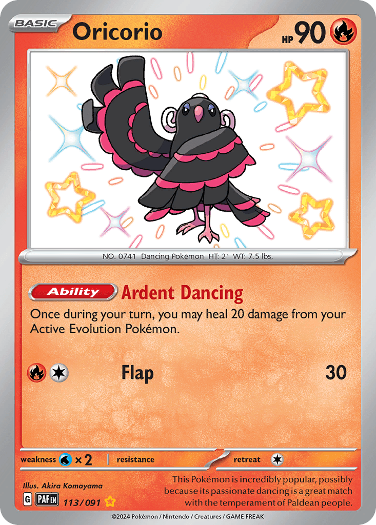 Oricorio 113 — Scarlet & Violet: Paldean Fates