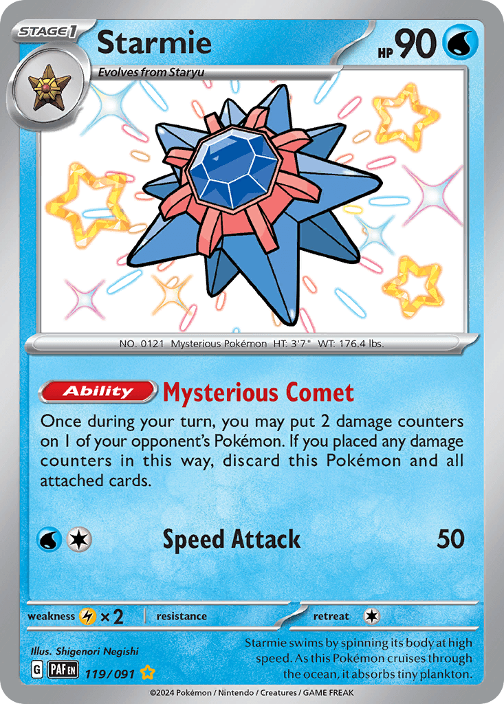 Starmie 119 — Scarlet & Violet: Paldean Fates