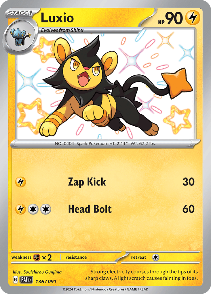 Luxio 136 — Scarlet & Violet: Paldean Fates