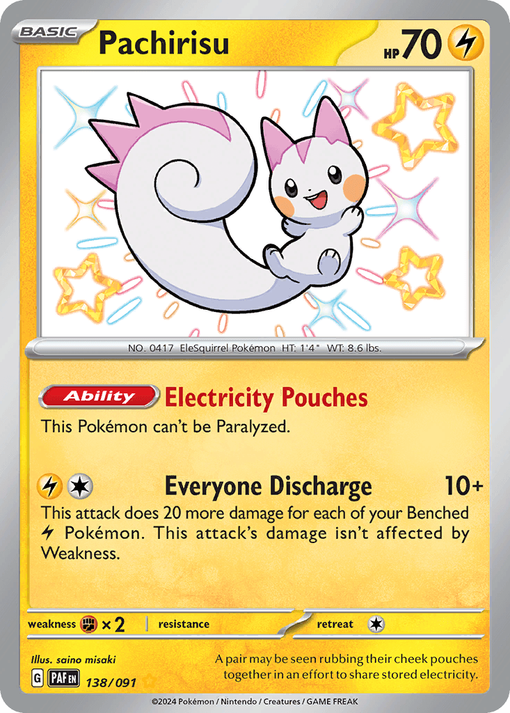 Pachirisu 138 — Scarlet & Violet: Paldean Fates