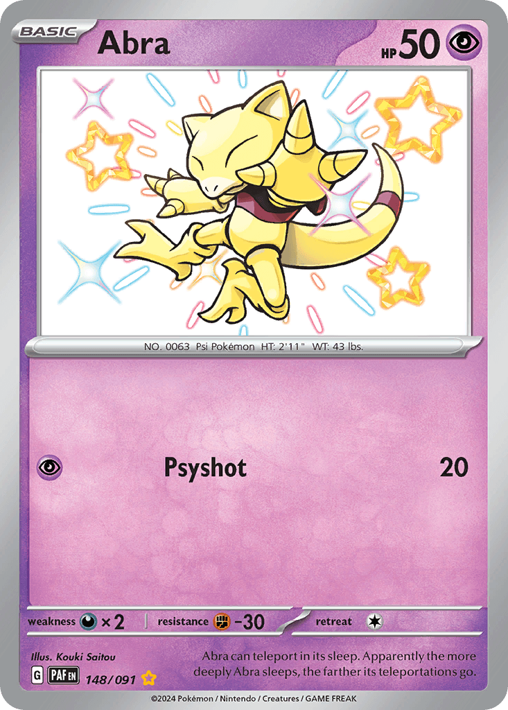Abra 148 — Scarlet & Violet: Paldean Fates