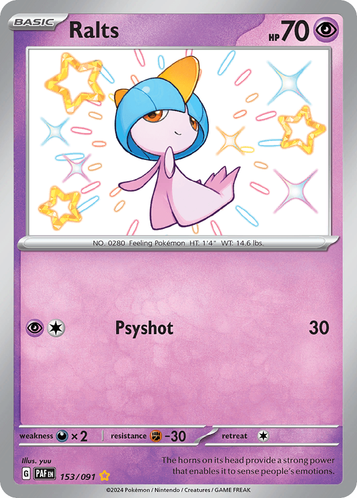 Ralts 153 — Scarlet & Violet: Paldean Fates
