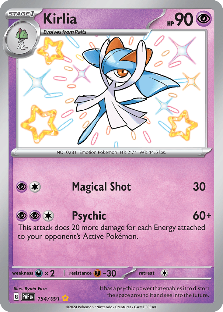 Kirlia 154 — Scarlet & Violet: Paldean Fates