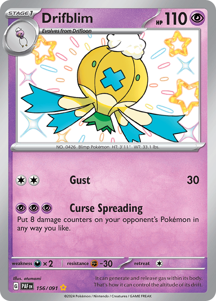 Drifblim 156 — Scarlet & Violet: Paldean Fates