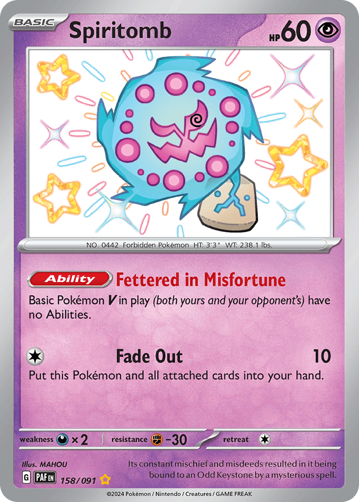 Spiritomb 158 — Scarlet & Violet: Paldean Fates
