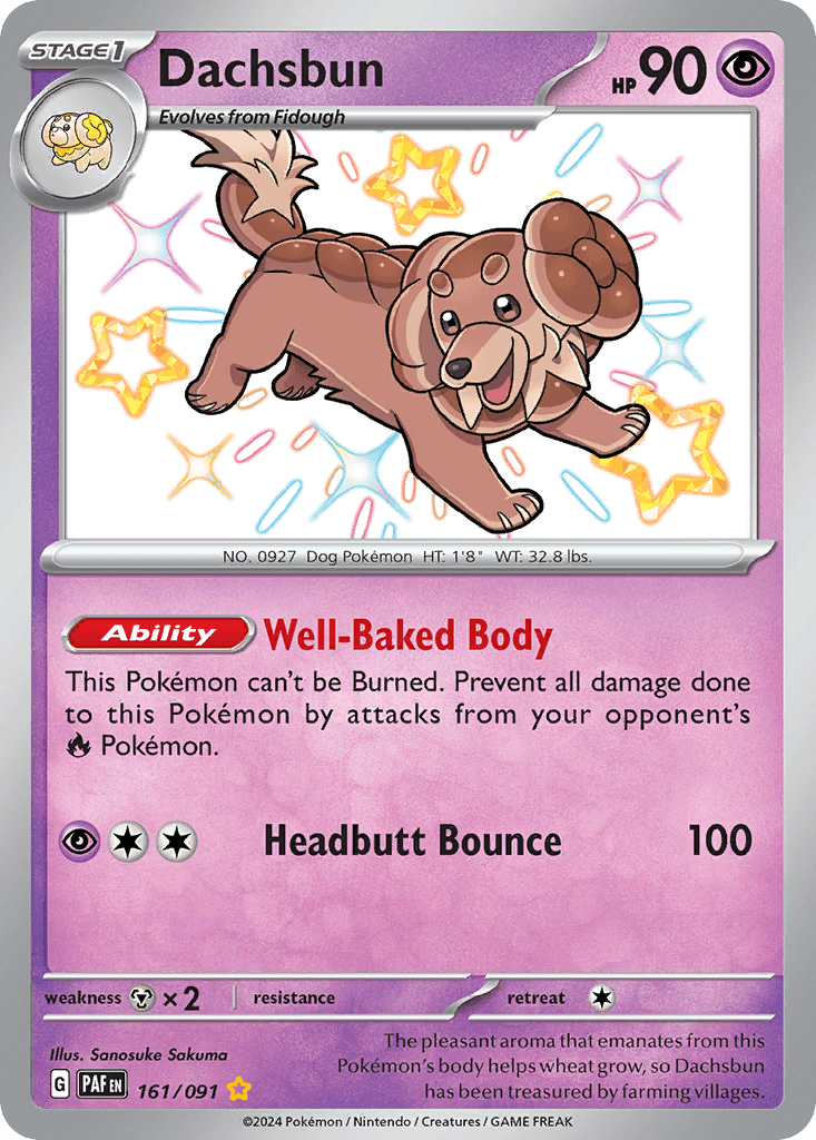 Dachsbun 161 — Scarlet & Violet: Paldean Fates