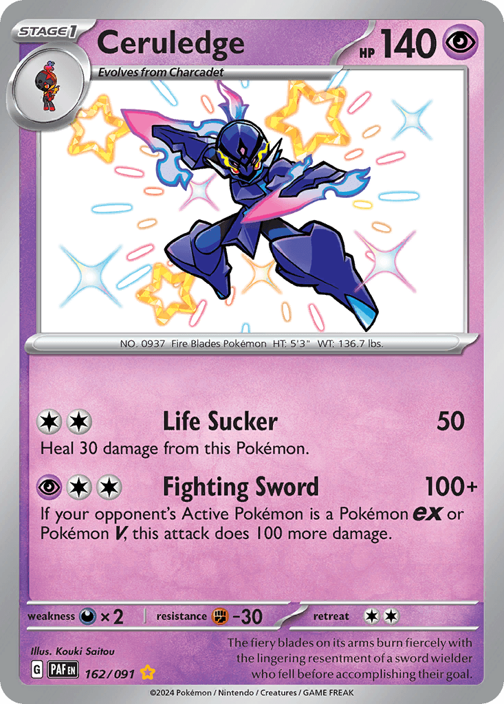 Ceruledge 162 — Scarlet & Violet: Paldean Fates
