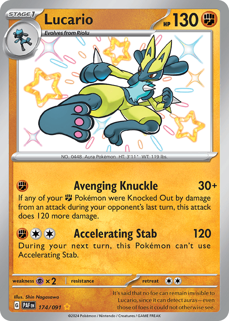 Lucario 174 — Scarlet & Violet: Paldean Fates